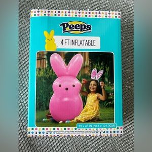 🥕Peeps PINK 4 ft Inflatable New in Box Easter